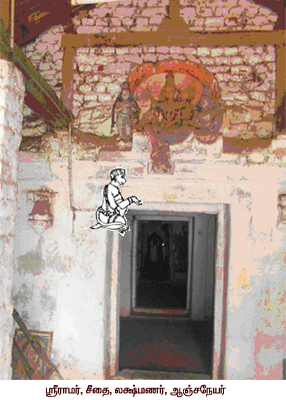 Sri Sanjeevirayan Temple, Vallam Fort, Inner view ஸ்ரீசஞ்சீவிராயர் கோயில், வல்லம், உள் தோற்றம்